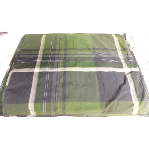 Woolrich Bedding Set 2 Woolrich Standard Size Green Plaid Cotton